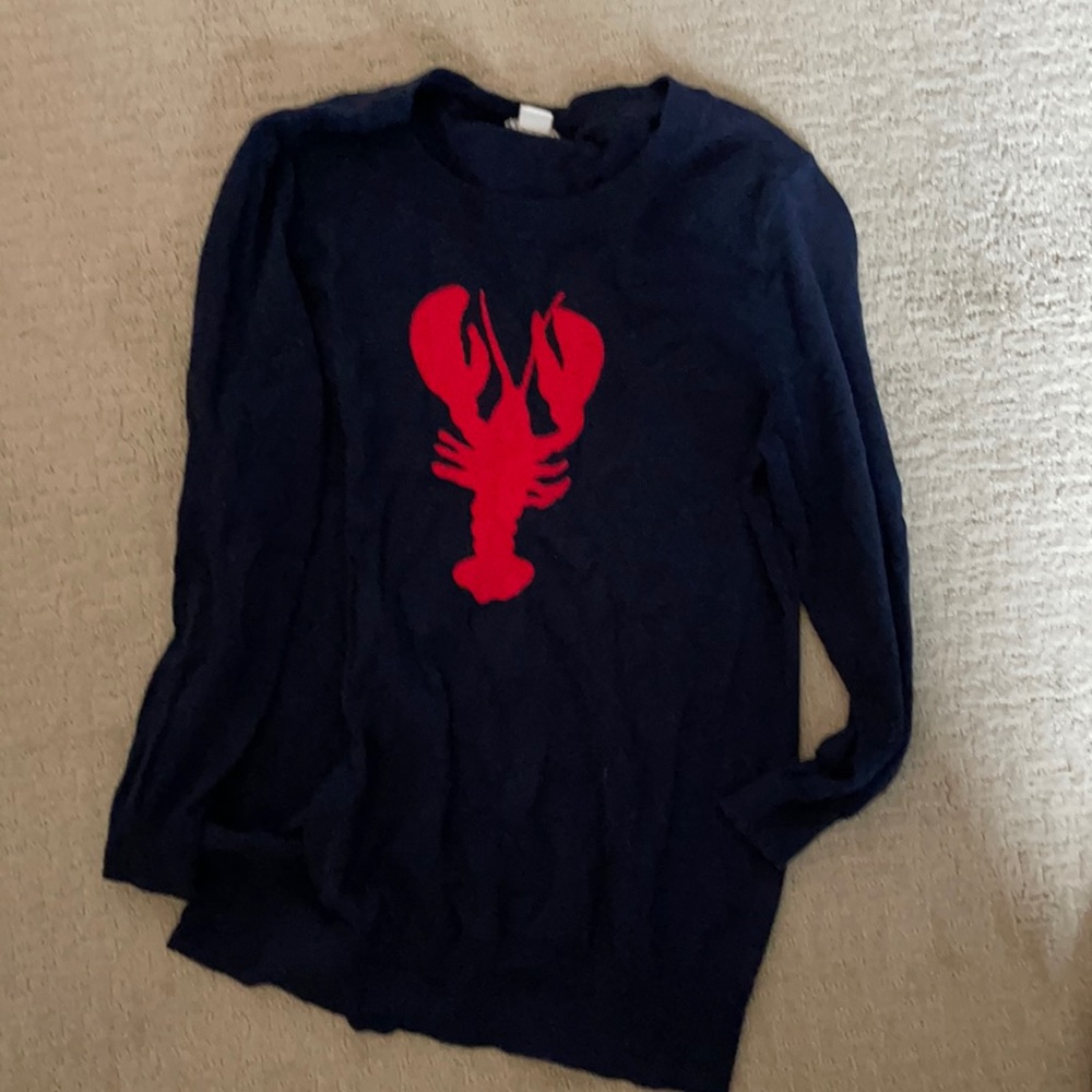 J. Crew 3/4 sleeve lobster sweater